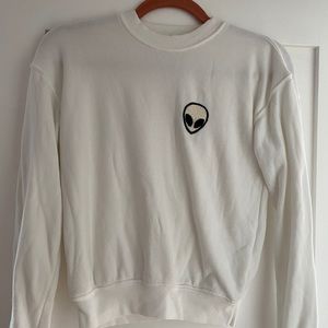 Brandy Melville alien sweatshirt XS